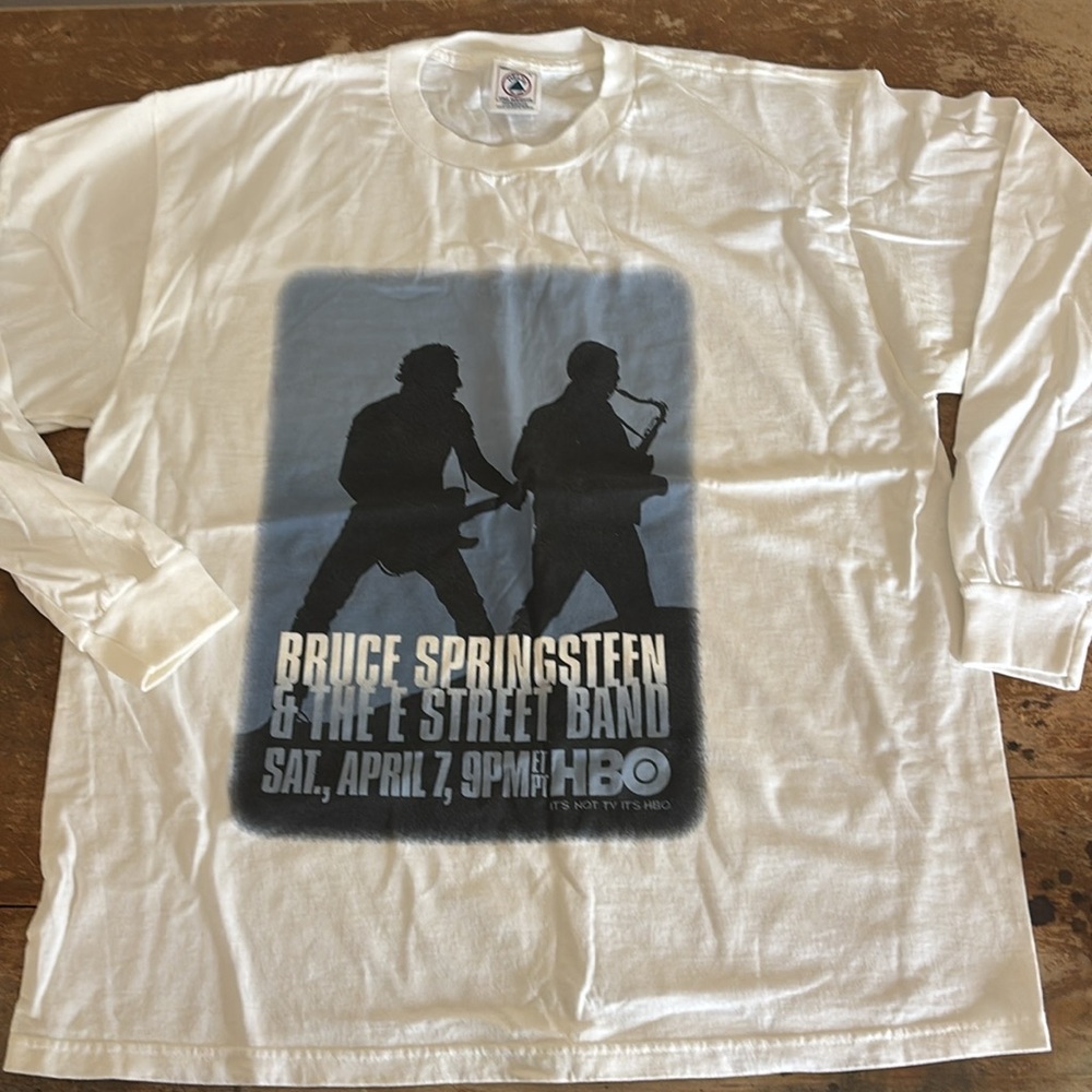 🎸RARE HBO Bruce Springsteen & The E Street Band Unisex Long Sleeve Shirt - Large
